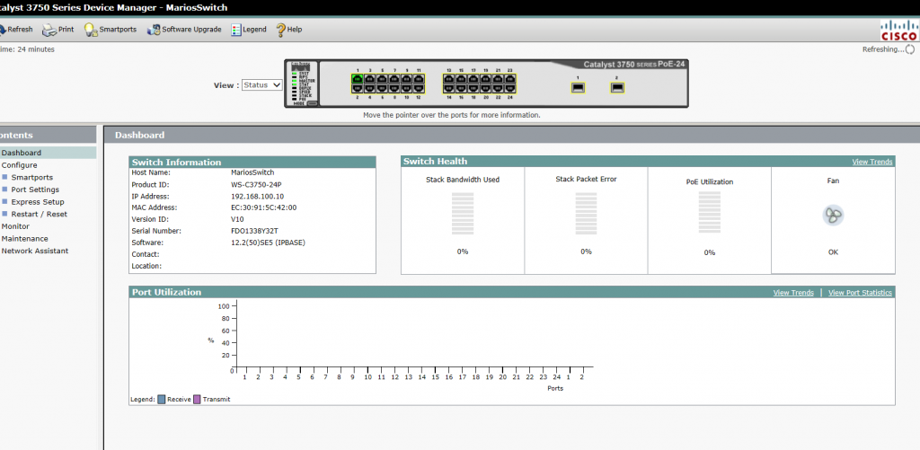 Setting up an ASA5505