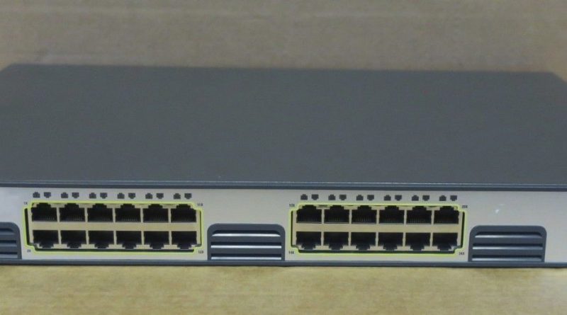 Cisco Catalyst 3750 24 Port Switch POE - WS-C3750-24PS-S