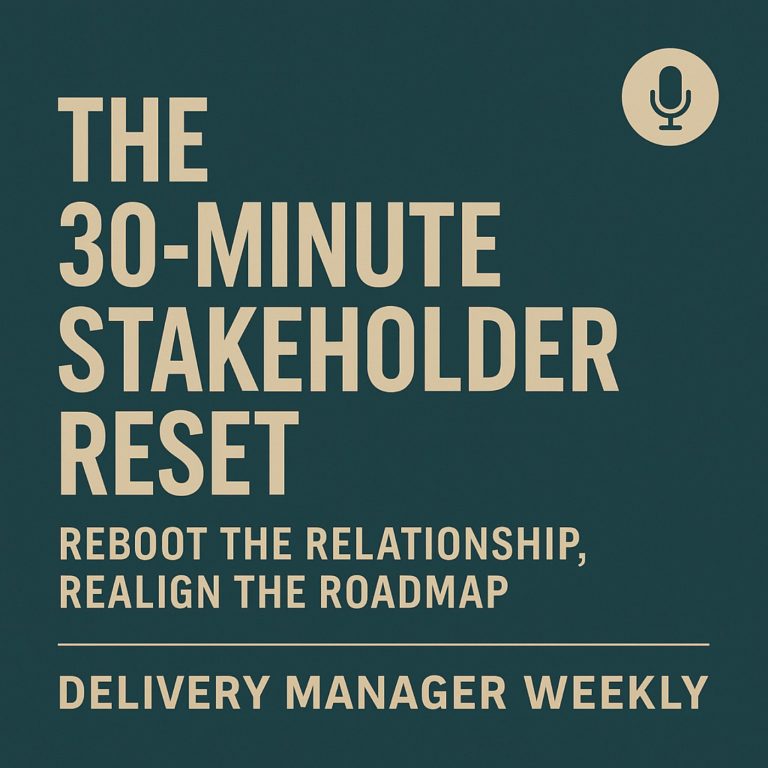 The 30 minute Stakeholder reset